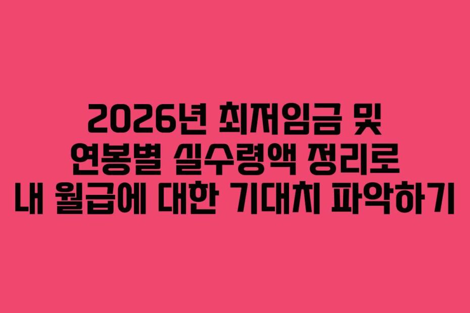 2026년-최저임금-및-연봉별-실수령액-정리로-내-월급에-대한-기대치-파악하기