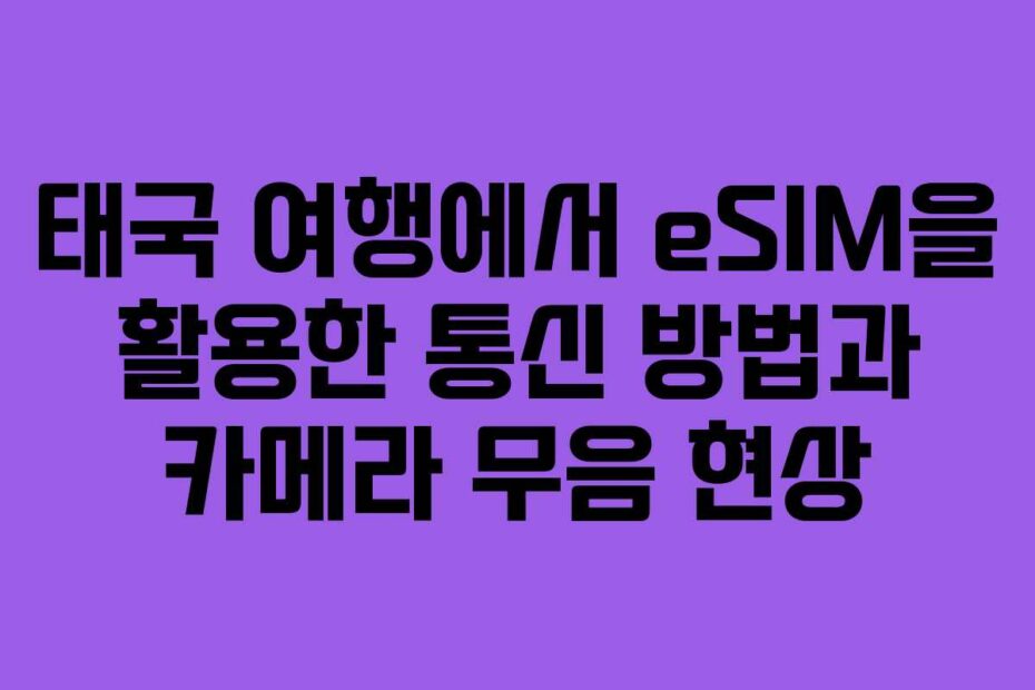 태국-여행에서-eSIM을-활용한-통신-방법과-카메라-무음-현상