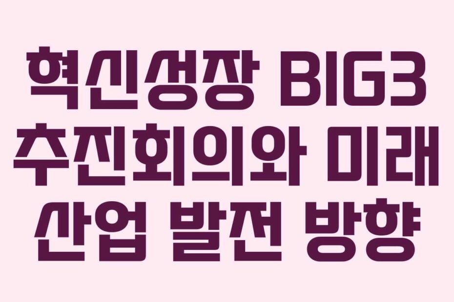 혁신성장-BIG3-추진회의와-미래-산업-발전-방향