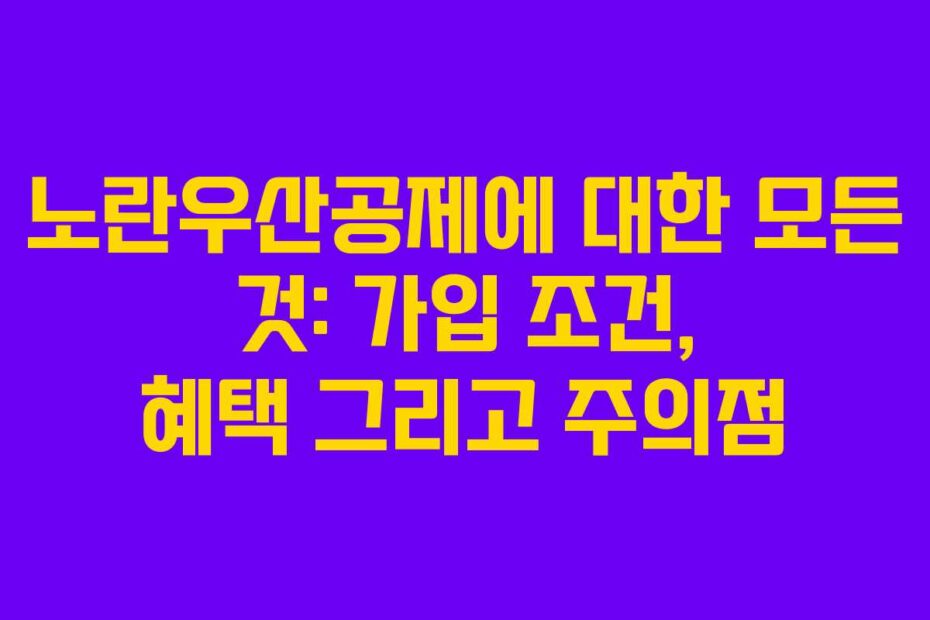 노란우산공제에-대한-모든-것-가입-조건,-혜택-그리고-주의점