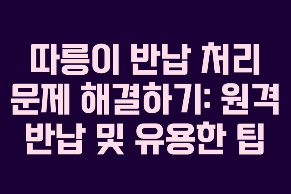 따릉이-반납-처리-문제-해결하기-원격-반납-및-유용한-팁
