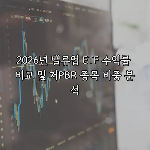 2026년 밸류업 ETF 수익률 비교 및 저PBR 종목 비중 분석