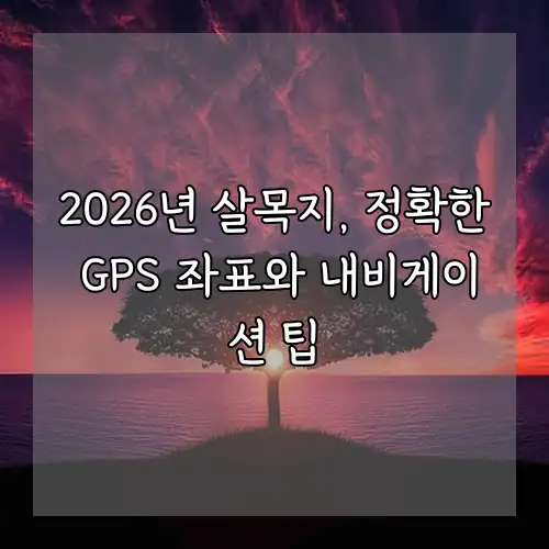 2026년 살목지, 정확한 GPS 좌표와 내비게이션 팁