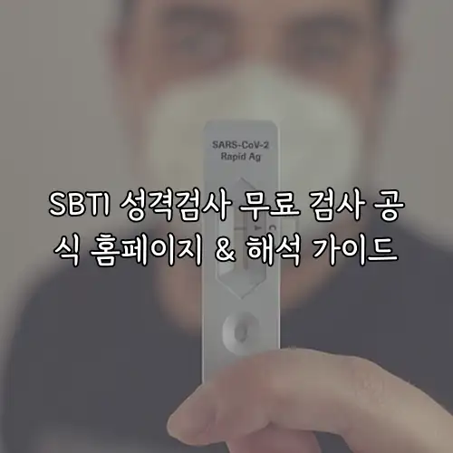 SBTI 성격검사 무료 검사 공식 홈페이지 & 해석 가이드