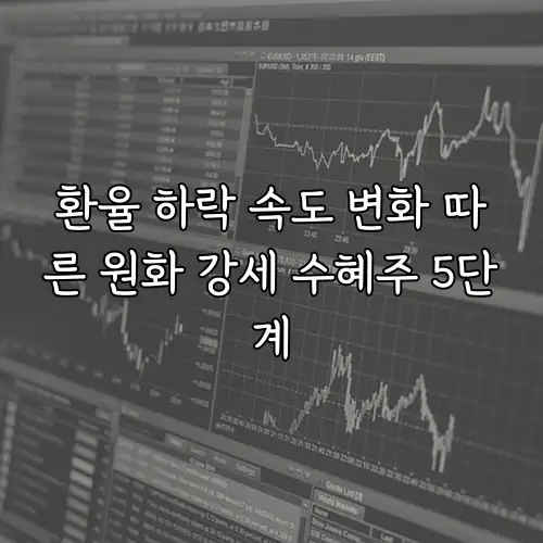 환율 하락 속도 변화 따른 원화 강세 수혜주 5단계